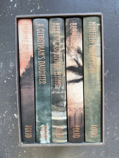 ✨COMPLETE ORWELL Folio Society Set!! 1984 + Burmese Days — With Illustrations!✨