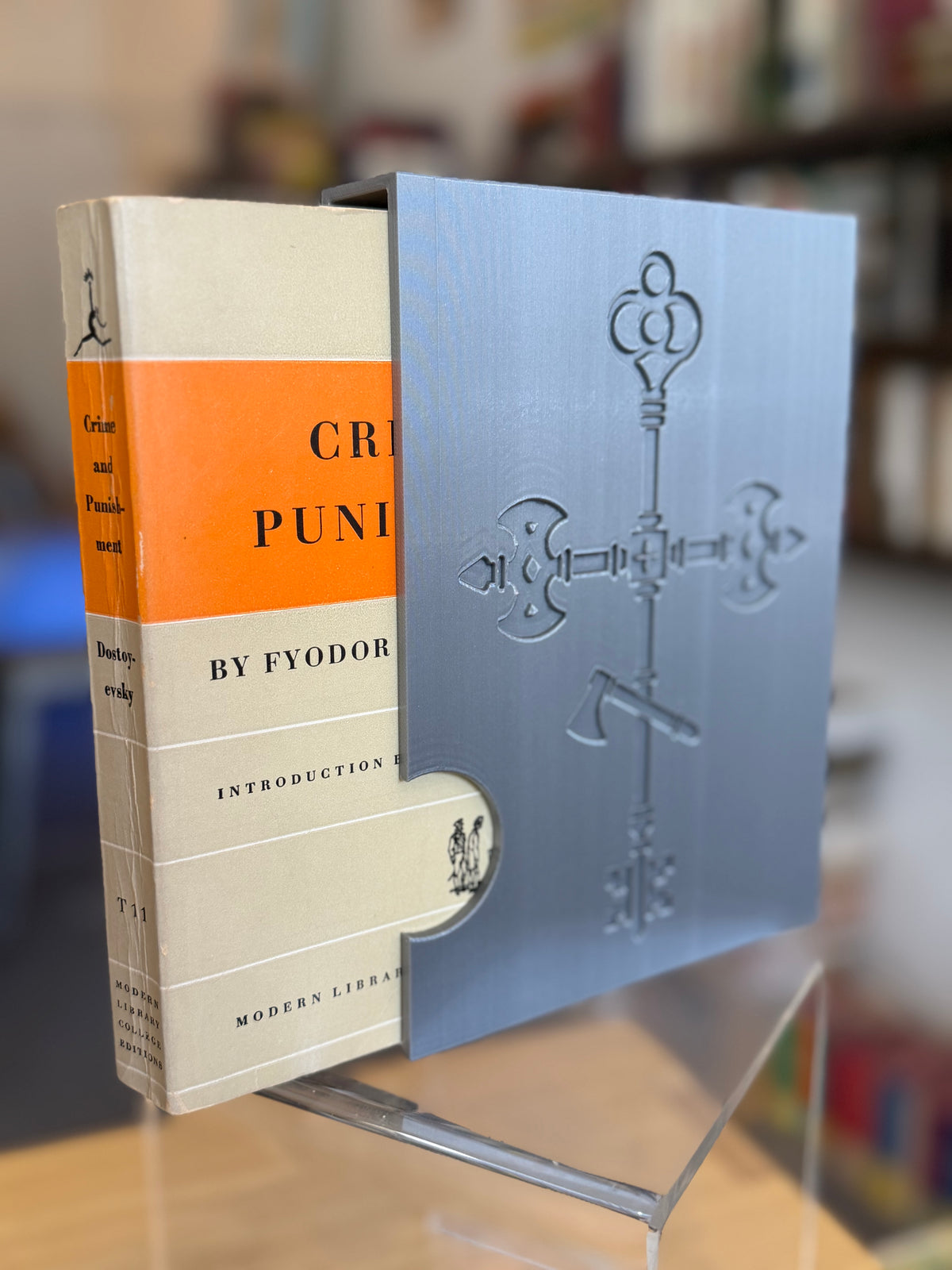 Crime and Punishment Bookshell + Book