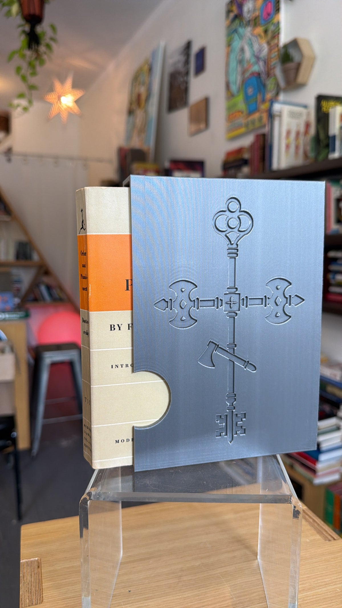 Crime and Punishment Bookshell + Book