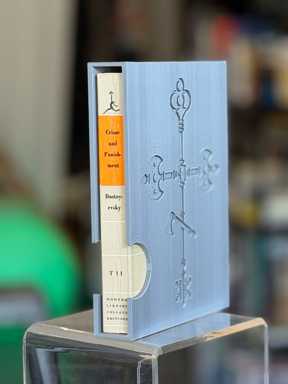 Crime and Punishment Bookshell + Book
