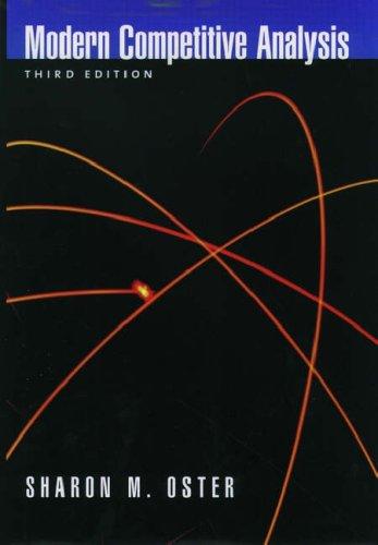 Modern Competitive Analysis [Hardcover] Oster, Sharon M.
