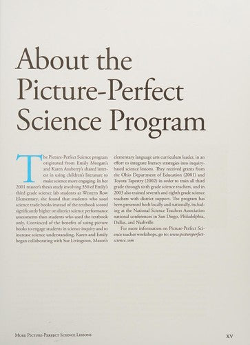 More Picture-Perfect Science Lessons: Using Children's Books to Guide Inquiry, K-4: Using Children's Books to Guide Inquiry, K-4 Karen Ansberry and Emily Morgan