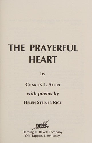 The prayerful heart [Paperback] C.L. Allen