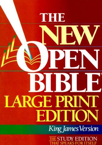Holy Bible the New Open Bible: King James Version, Large Print, Indexed, Black Bonded Leather [Hardcover]