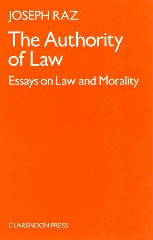The Authority of Law Raz, Joseph
