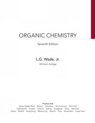 Organic Chemistry L. G. Wade Jr.