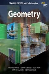 Geometry 2015: Teacher Edition With Solutions [Hardcover] Houghton Mifflin Harcourt