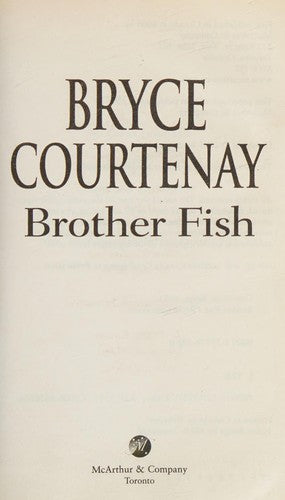 Brother Fish [Mass Market Paperback] Bryce Courtenay
