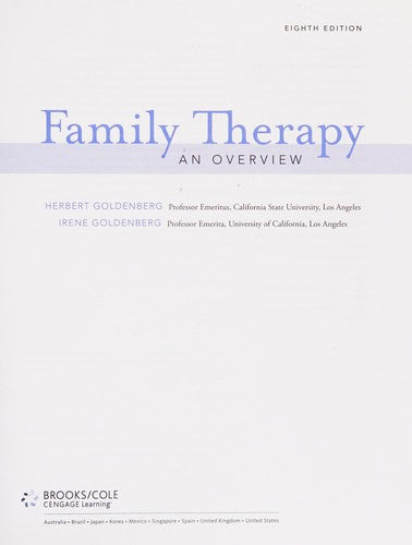 Family Therapy: An Overview Goldenberg, Herbert and Goldenberg, Irene