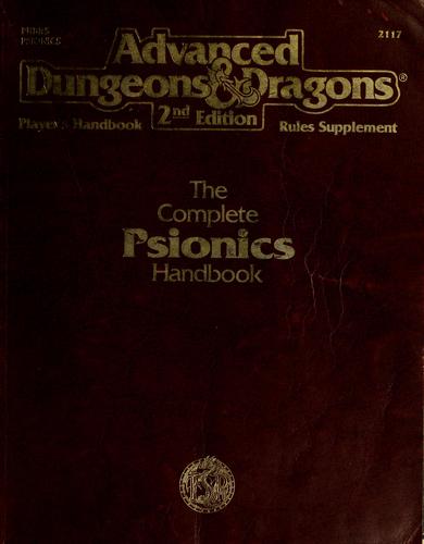 Complete Psionics Handbook (Advanced Dungeons & Dragons Rules Supplement) Steve Winter and Terry Dykstra
